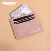 image:imageMontana West X Wrangler Credit Card Holder for Women Cow Print Rfid Blocking Slim Thin Credit Card Wallet Small Credit Card Organizer for Ladies FemaleGracefulPink