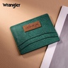 image:imageMontana West X Wrangler Credit Card Holder for Women Cow Print Rfid Blocking Slim Thin Credit Card Wallet Small Credit Card Organizer for Ladies FemaleVintageTurquoise