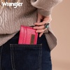 image:imageMontana West X Wrangler Credit Card Holder for Women Cow Print Rfid Blocking Slim Thin Credit Card Wallet Small Credit Card Organizer for Ladies FemaleGracefulHotPink