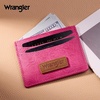 image:imageMontana West X Wrangler Credit Card Holder for Women Cow Print Rfid Blocking Slim Thin Credit Card Wallet Small Credit Card Organizer for Ladies FemaleVintageHot Pink