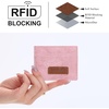 image:imageMontana West X Wrangler Credit Card Holder for Women Cow Print Rfid Blocking Slim Thin Credit Card Wallet Small Credit Card Organizer for Ladies FemaleVintagePink