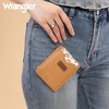 image:imageMontana West X Wrangler Credit Card Holder for Women Cow Print Rfid Blocking Slim Thin Credit Card Wallet Small Credit Card Organizer for Ladies FemaleLeopardTan