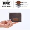 image:imageMontana West X Wrangler Credit Card Holder for Women Cow Print Rfid Blocking Slim Thin Credit Card Wallet Small Credit Card Organizer for Ladies FemaleVintageCoffee