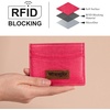 image:imageMontana West X Wrangler Credit Card Holder for Women Cow Print Rfid Blocking Slim Thin Credit Card Wallet Small Credit Card Organizer for Ladies FemaleGracefulHotPink