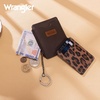 image:imageMontana West X Wrangler Credit Card Holder for Women Cow Print Rfid Blocking Slim Thin Credit Card Wallet Small Credit Card Organizer for Ladies FemaleLeopardCoffee