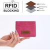 image:imageMontana West X Wrangler Credit Card Holder for Women Cow Print Rfid Blocking Slim Thin Credit Card Wallet Small Credit Card Organizer for Ladies FemaleVintageHot Pink