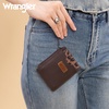 image:imageMontana West X Wrangler Credit Card Holder for Women Cow Print Rfid Blocking Slim Thin Credit Card Wallet Small Credit Card Organizer for Ladies FemaleLeopardCoffee
