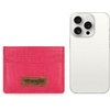 image:imageMontana West X Wrangler Credit Card Holder for Women Cow Print Rfid Blocking Slim Thin Credit Card Wallet Small Credit Card Organizer for Ladies FemaleGracefulHotPink