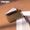 image:imageMontana West X Wrangler Credit Card Holder for Women Cow Print Rfid Blocking Slim Thin Credit Card Wallet Small Credit Card Organizer for Ladies FemaleGracefulGreen