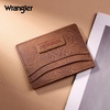 image:imageMontana West X Wrangler Credit Card Holder for Women Cow Print Rfid Blocking Slim Thin Credit Card Wallet Small Credit Card Organizer for Ladies FemaleVintageBrown