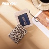 image:imageMontana West X Wrangler Credit Card Holder for Women Cow Print Rfid Blocking Slim Thin Credit Card Wallet Small Credit Card Organizer for Ladies FemaleLeopardBeige