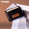 image:imageMontana West X Wrangler Credit Card Holder for Women Cow Print Rfid Blocking Slim Thin Credit Card Wallet Small Credit Card Organizer for Ladies FemaleGracefulBlack