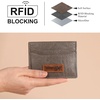 image:imageMontana West X Wrangler Credit Card Holder for Women Cow Print Rfid Blocking Slim Thin Credit Card Wallet Small Credit Card Organizer for Ladies FemaleGracefulGrey