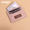 image:imageMontana West X Wrangler Credit Card Holder for Women Cow Print Rfid Blocking Slim Thin Credit Card Wallet Small Credit Card Organizer for Ladies FemaleGracefulPink