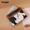 image:imageMontana West X Wrangler Credit Card Holder for Women Cow Print Rfid Blocking Slim Thin Credit Card Wallet Small Credit Card Organizer for Ladies FemaleCOW Brown