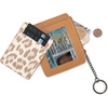 image:imageMontana West X Wrangler Credit Card Holder for Women Cow Print Rfid Blocking Slim Thin Credit Card Wallet Small Credit Card Organizer for Ladies FemaleLeopardTan