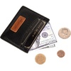 image:imageMontana West X Wrangler Credit Card Holder for Women Cow Print Rfid Blocking Slim Thin Credit Card Wallet Small Credit Card Organizer for Ladies FemaleGracefulBlack