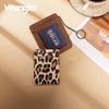 image:imageMontana West X Wrangler Credit Card Holder for Women Cow Print Rfid Blocking Slim Thin Credit Card Wallet Small Credit Card Organizer for Ladies FemaleLeopardLeopard