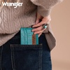 image:imageMontana West X Wrangler Credit Card Holder for Women Cow Print Rfid Blocking Slim Thin Credit Card Wallet Small Credit Card Organizer for Ladies FemaleGracefulTurquoise