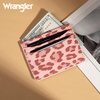 image:imageMontana West X Wrangler Credit Card Holder for Women Cow Print Rfid Blocking Slim Thin Credit Card Wallet Small Credit Card Organizer for Ladies FemaleGracefulLeopard Pink