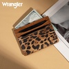 image:imageMontana West X Wrangler Credit Card Holder for Women Cow Print Rfid Blocking Slim Thin Credit Card Wallet Small Credit Card Organizer for Ladies FemaleGracefulLeopard Brown