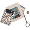 image:imageMontana West X Wrangler Credit Card Holder for Women Cow Print Rfid Blocking Slim Thin Credit Card Wallet Small Credit Card Organizer for Ladies FemaleLeopardBeige