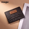 image:imageMontana West X Wrangler Credit Card Holder for Women Cow Print Rfid Blocking Slim Thin Credit Card Wallet Small Credit Card Organizer for Ladies FemaleVintageCoffee