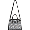 image:imageWrangler Lace Tote Bag for Women Medium Crossbody Top Handle Handbags Ladies Satchel Elegant Purse Charms for Wedding GiftBlack