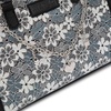 image:imageWrangler Lace Tote Bag for Women Medium Crossbody Top Handle Handbags Ladies Satchel Elegant Purse Charms for Wedding GiftBlack