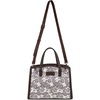 image:imageWrangler Lace Tote Bag for Women Medium Crossbody Top Handle Handbags Ladies Satchel Elegant Purse Charms for Wedding GiftCoffee