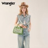 image:imageWrangler Lace Tote Bag for Women Medium Crossbody Top Handle Handbags Ladies Satchel Elegant Purse Charms for Wedding GiftGreen
