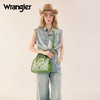 image:imageWrangler Lace Tote Bag for Women Medium Crossbody Top Handle Handbags Ladies Satchel Elegant Purse Charms for Wedding GiftGreen