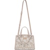 image:imageWrangler Lace Tote Bag for Women Medium Crossbody Top Handle Handbags Ladies Satchel Elegant Purse Charms for Wedding GiftKhaki