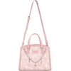 image:imageWrangler Lace Tote Bag for Women Medium Crossbody Top Handle Handbags Ladies Satchel Elegant Purse Charms for Wedding GiftPink