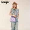 image:imageWrangler Lace Tote Bag for Women Medium Crossbody Top Handle Handbags Ladies Satchel Elegant Purse Charms for Wedding GiftPurple
