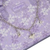 image:imageWrangler Lace Tote Bag for Women Medium Crossbody Top Handle Handbags Ladies Satchel Elegant Purse Charms for Wedding GiftPurple