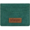 image:imageMontana West X Wrangler Credit Card Holder for Women Cow Print Rfid Blocking Slim Thin Credit Card Wallet Small Credit Card Organizer for Ladies FemaleVintageTurquoise