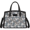 image:imageWrangler Lace Tote Bag for Women Medium Crossbody Top Handle Handbags Ladies Satchel Elegant Purse Charms for Wedding GiftBlack