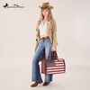 image:imageMontana West American Flag Studded Weekender Bags Patriotic Duffle Bag Large Carry on for Men amp Women BlackFlagRed