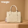 image:imageMontana West Wrangler Desert Paisley Tote Bag for Women Floral Embroidered Top Handle Handbags with BandanaTan