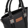 image:imageWrangler Tote Bag for Women Crossbody Purse Fringe Western Purse Vintage Top Handle HandbagsRetro Black