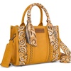 image:imageMontana West Wrangler Desert Paisley Tote Bag for Women Floral Embroidered Top Handle Handbags with BandanaYellow