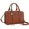 image:imageWrangler Tote Bag for Women Crossbody Purse Fringe Western Purse Vintage Top Handle HandbagsBrown