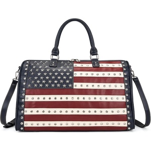image:imageMontana West American Flag Studded Weekender Bags Patriotic Duffle Bag Large Carry on for Men amp Women BlackFlagnavy