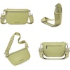 image:imageMontana West Crossbody Bag for Women with Dual Zipper Pockets Bum Bag Fanny Packs Sling Chest Purse with Wide Adjustable StrapAvocado