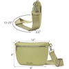 image:imageMontana West Crossbody Bag for Women with Dual Zipper Pockets Bum Bag Fanny Packs Sling Chest Purse with Wide Adjustable StrapAvocado