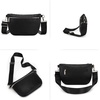 image:imageMontana West Crossbody Bag for Women with Dual Zipper Pockets Bum Bag Fanny Packs Sling Chest Purse with Wide Adjustable StrapBlack