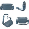 image:imageMontana West Crossbody Bag for Women with Dual Zipper Pockets Bum Bag Fanny Packs Sling Chest Purse with Wide Adjustable StrapBlue