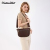 image:imageMontana West Crossbody Bag for Women with Dual Zipper Pockets Bum Bag Fanny Packs Sling Chest Purse with Wide Adjustable StrapChocolate