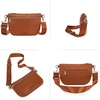 image:imageMontana West Crossbody Bag for Women with Dual Zipper Pockets Bum Bag Fanny Packs Sling Chest Purse with Wide Adjustable StrapCognac